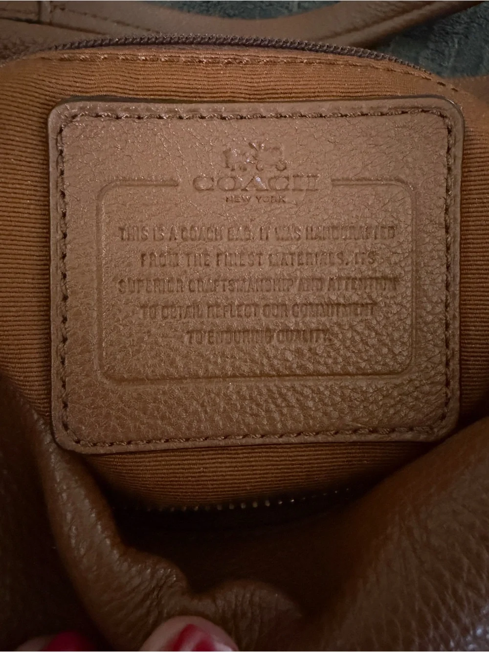 Coach Brown pebbled Leather Madison Isabelle purse